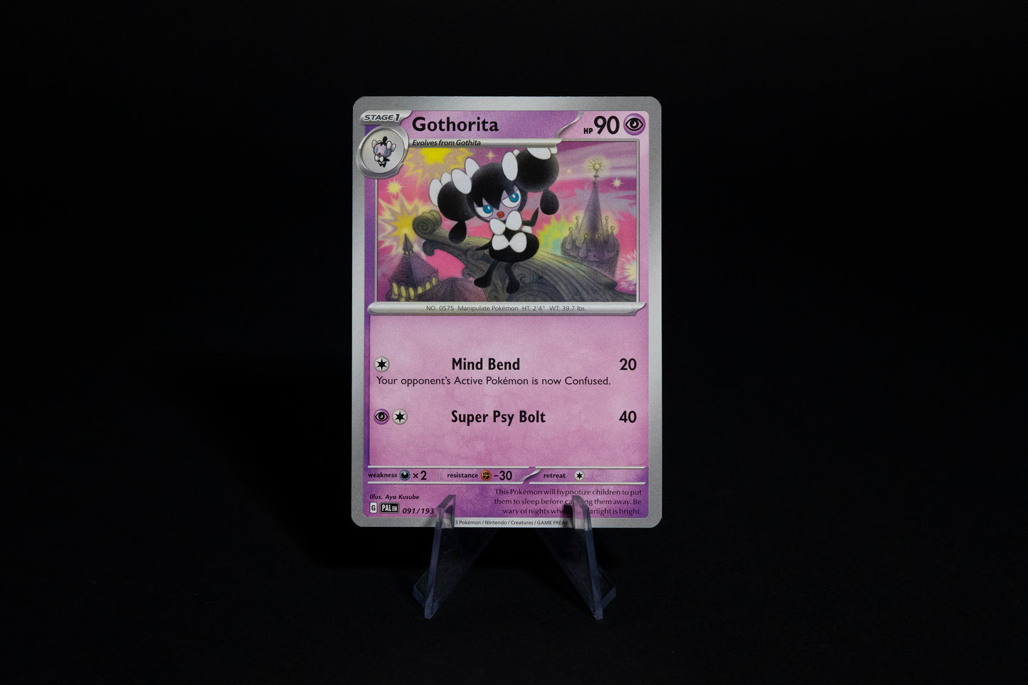 091/193, Gothorita, Pokemon, Scarlet & Violet, Paldea Evolved, 2023, Uncommon, Ungraded, English