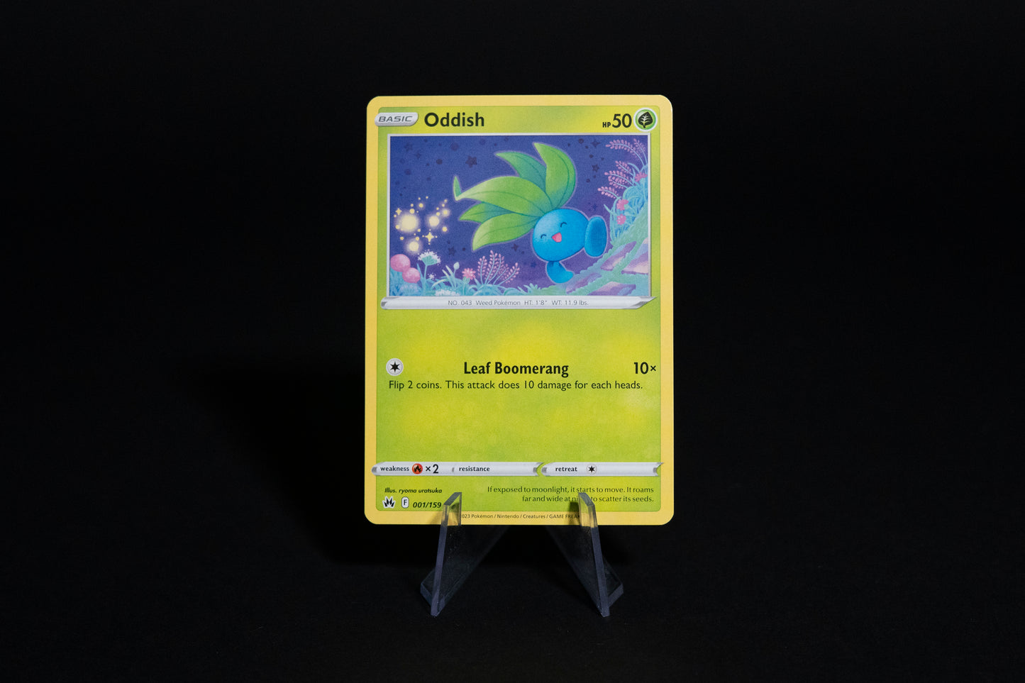 001/159, Oddish, Pokemon, Crown Zenith, 2023, Common, Ungraded, English