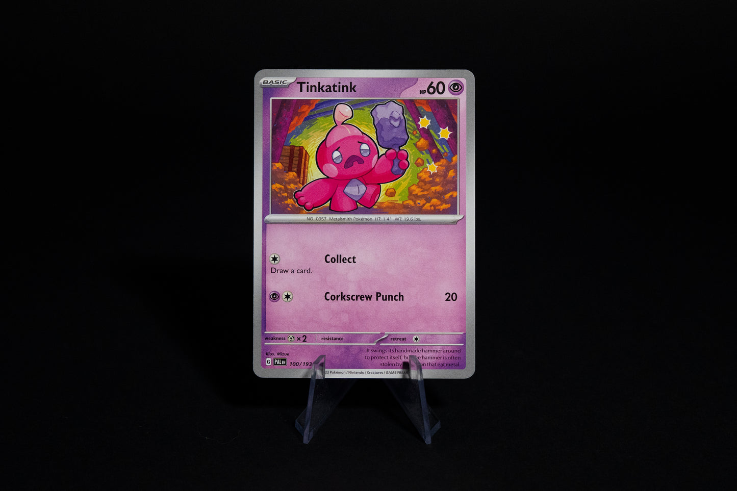 100/193, Tinkatink, Pokemon, Scarlet & Violet, Paldea Evolved, 2023, Common, Ungraded, English