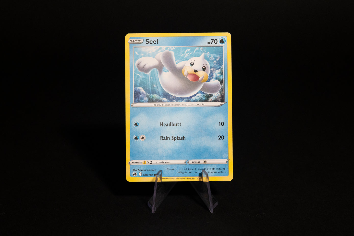 029/159, Seel, Pokemon, Crown Zenith, 2023, Common, Ungraded, English