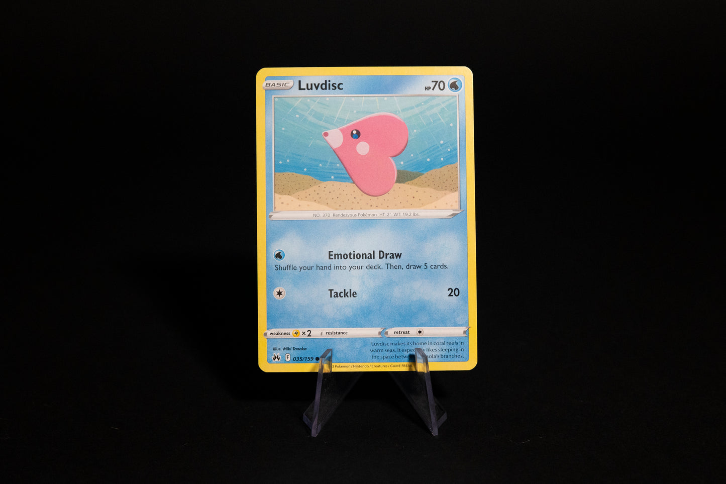 035/159, Luvdisc, Pokemon, Crown Zenith, 2023, Common, Ungraded, English