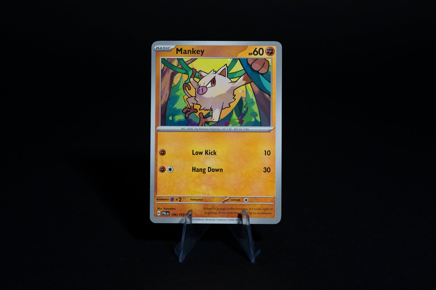 106/193, Mankey, Pokemon, Scarlet & Violet, Paldea Evolved, 2023, Common, Ungraded, English