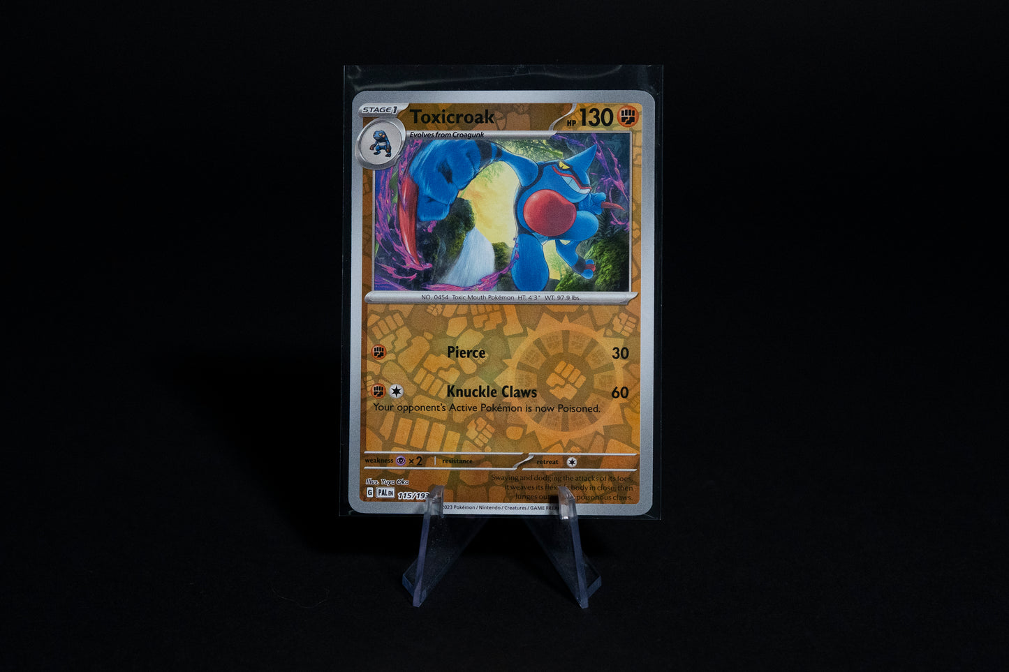 115/193, Toxicroak, Pokemon, Scarlet & Violet, Paldea Evolved, 2023, Uncommon, Ungraded, English