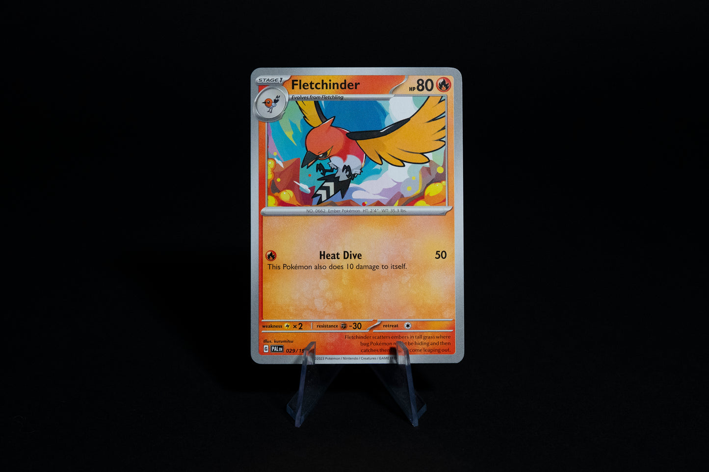 029/193, Fletchinder, Pokemon, Scarlet & Violet, Paldea Evolved, 2023, Uncommon, Ungraded, English