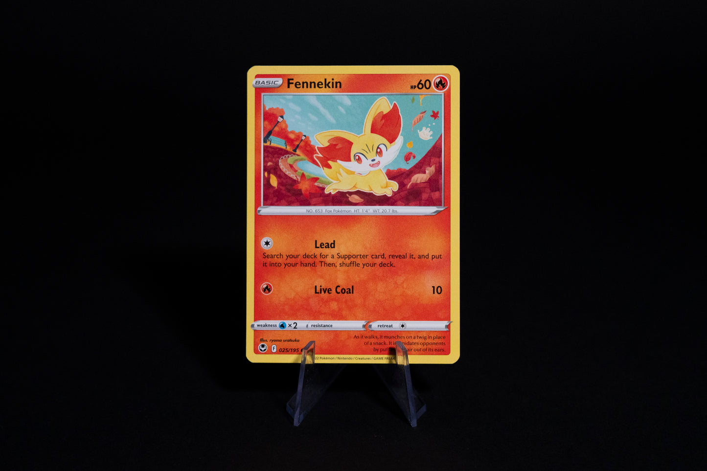 025/195, Fennekin, Pokemon, Silver Tempest, 2022, Common, Ungraded, English