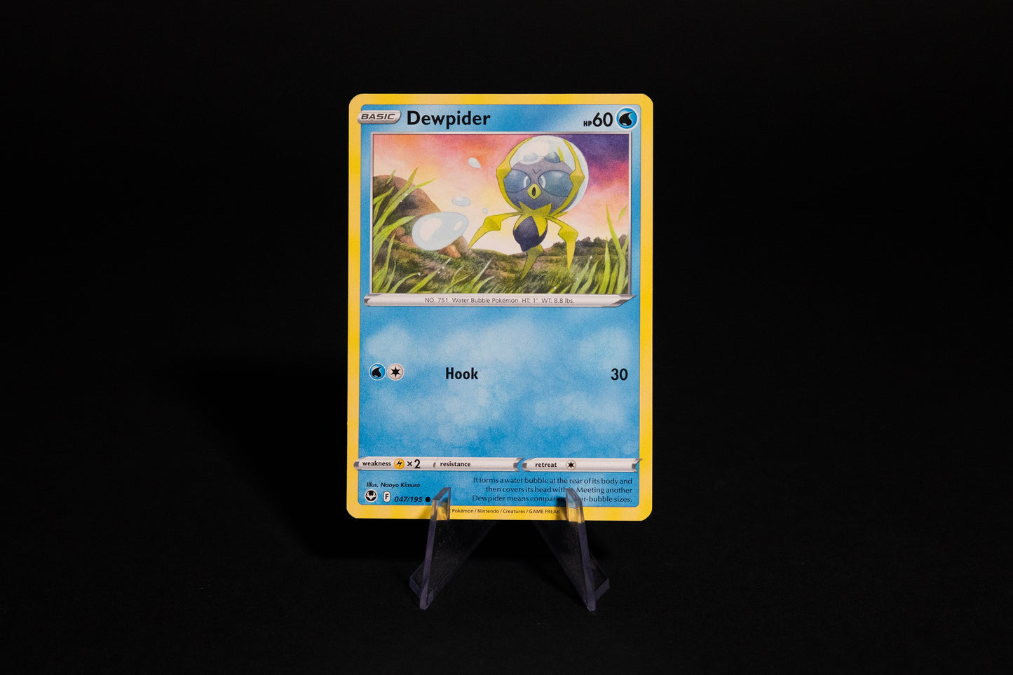 047/195, Dewpider, Pokemon, Silver Tempest, 2022, Common, Ungraded, English