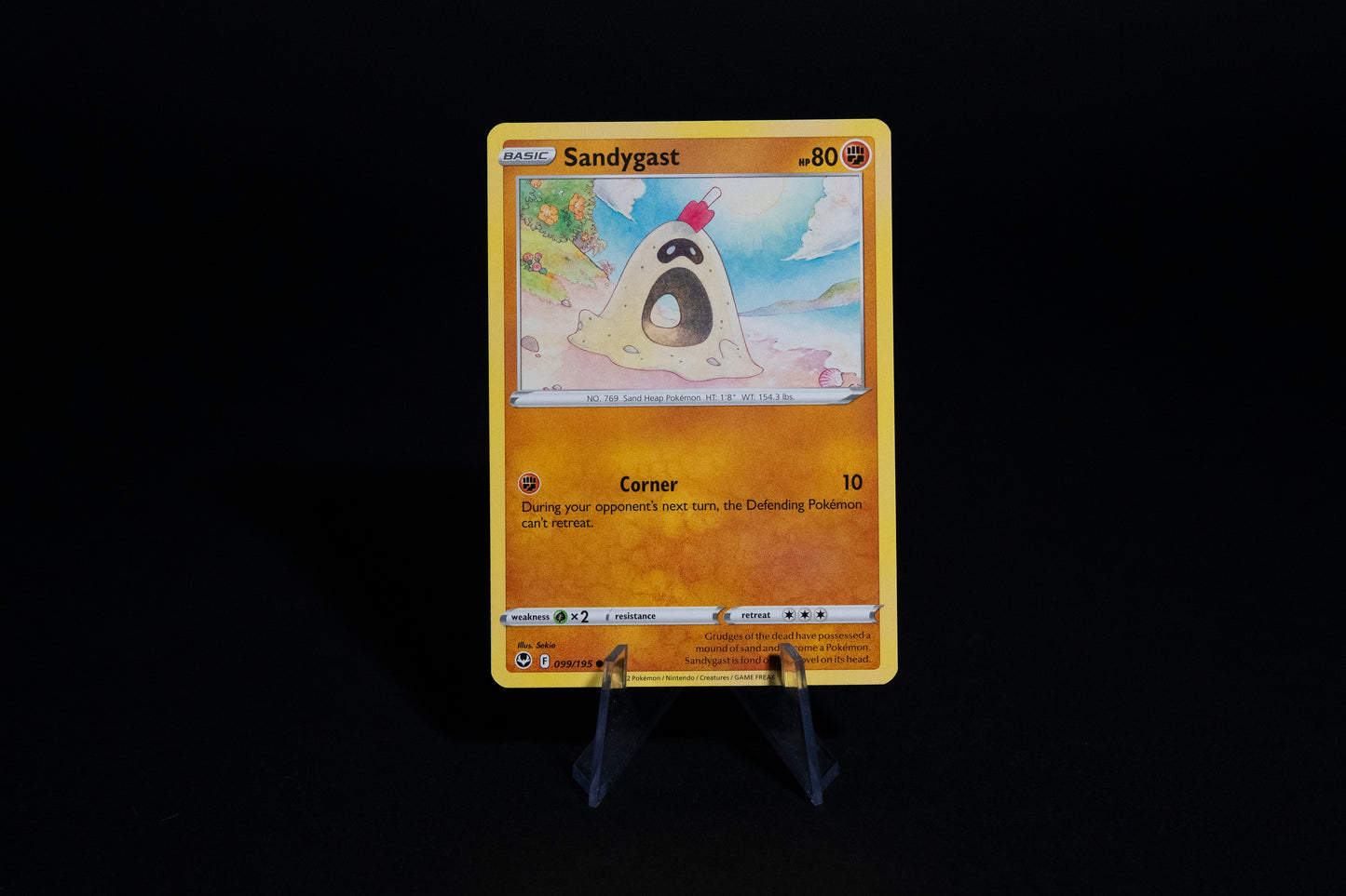 099/195, Sandygast, Pokemon, Silver Tempest, 2022, Common, Ungraded, English