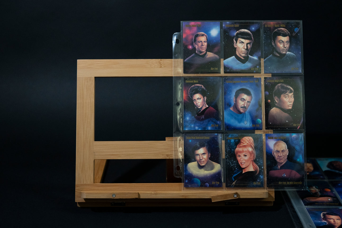 Star Trek Master Series Trading Cards, Skybox, 1993, Complete Base Set  PLUS S-3 S-4 & 2 Prototype Cards, in binder pages