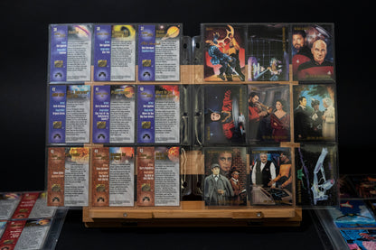 Star Trek Master Series Trading Cards, Skybox, 1993, Complete Base Set  PLUS S-3 S-4 & 2 Prototype Cards, in binder pages