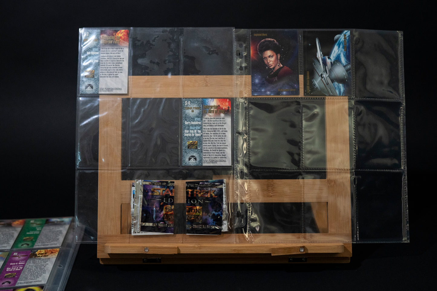 Star Trek Master Series Trading Cards, Skybox, 1993, Complete Base Set  PLUS S-3 S-4 & 2 Prototype Cards, in binder pages