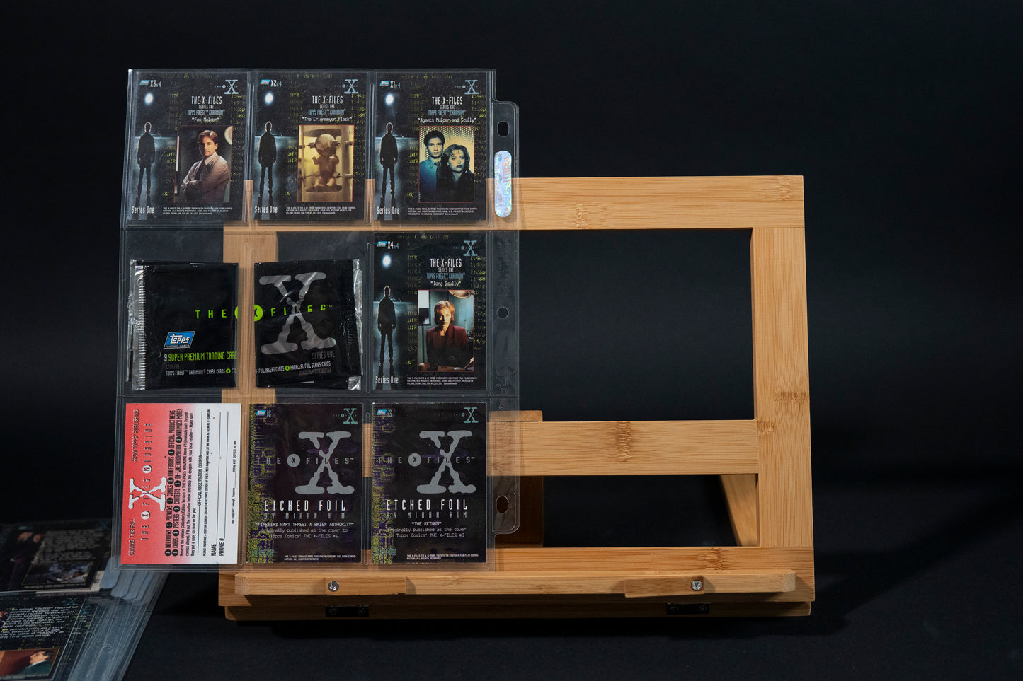 The X-Files Season 1 Trading Cards, Topps, 1996, Complete Base Set (1-72) PLUS i3 i4 X1 X2 X3 X4 in binder pages