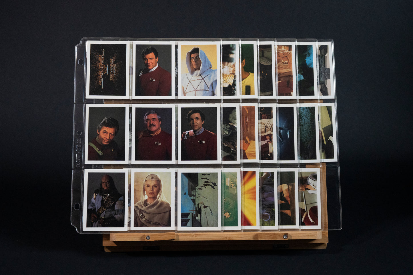 Star Trek IV : The Voyage Home Trading Cards, FTCC, 1987, Complete Set (1-60 Base set) in binder pages