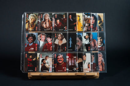 Star Trek II : The Wrath of Khan Playing Cards, PPC, 1982, Complete Set/Deck (54 cards) in binder pages