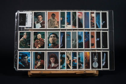 Star Trek III : The Search for Spock Trading Cards, FTCC, 1984, Complete Set (1-60 Base set PLUS 1-20 Ship cards) in binder pages