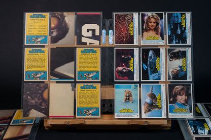 Battlestar Galactica Trading Cards, Topps, 1978, Complete Base Set (1-132) in binder pages