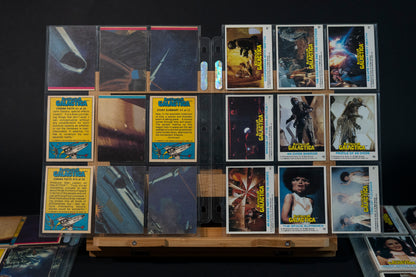 Battlestar Galactica Trading Cards, Topps, 1978, Complete Base Set (1-132) in binder pages