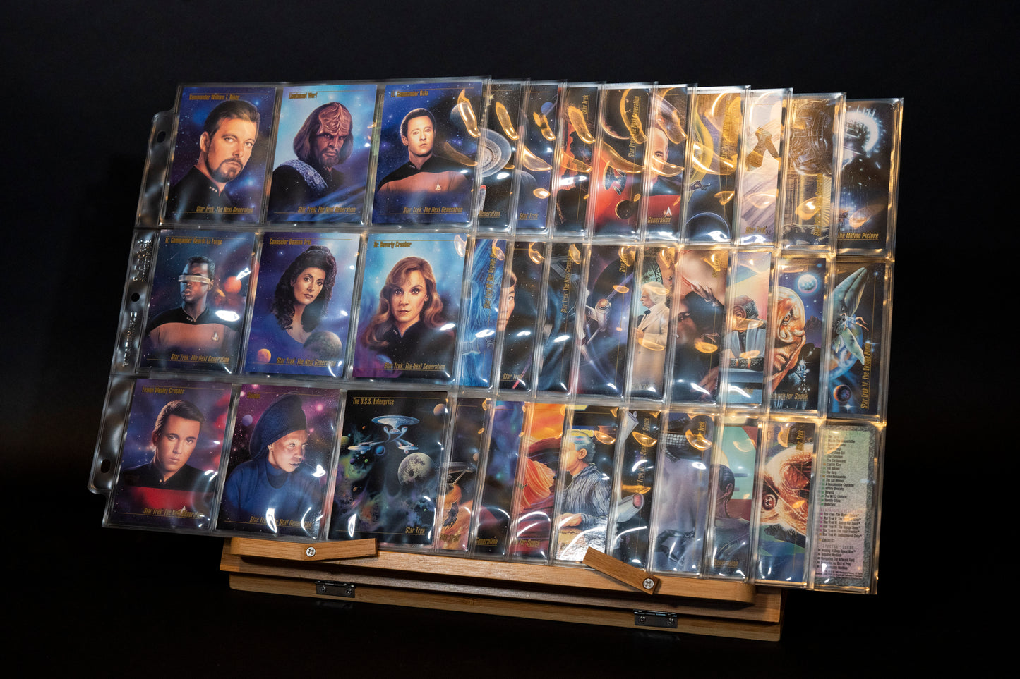 Star Trek Master Series Trading Cards, Skybox, 1993, Complete Base Set  (90 cards in binder pages - NO SPECTRA CARDS)