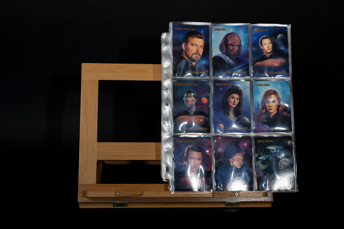 Star Trek Master Series Trading Cards, Skybox, 1993, Complete Base Set  (90 cards in binder pages - NO SPECTRA CARDS)