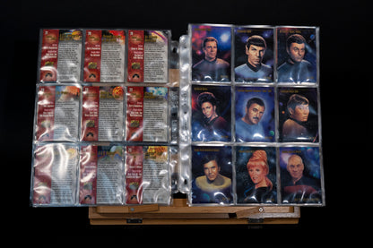 Star Trek Master Series Trading Cards, Skybox, 1993, Complete Base Set  (90 cards in binder pages - NO SPECTRA CARDS)