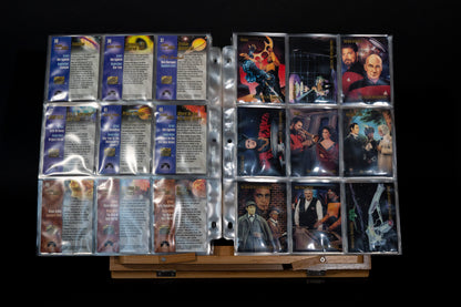 Star Trek Master Series Trading Cards, Skybox, 1993, Complete Base Set  (90 cards in binder pages - NO SPECTRA CARDS)