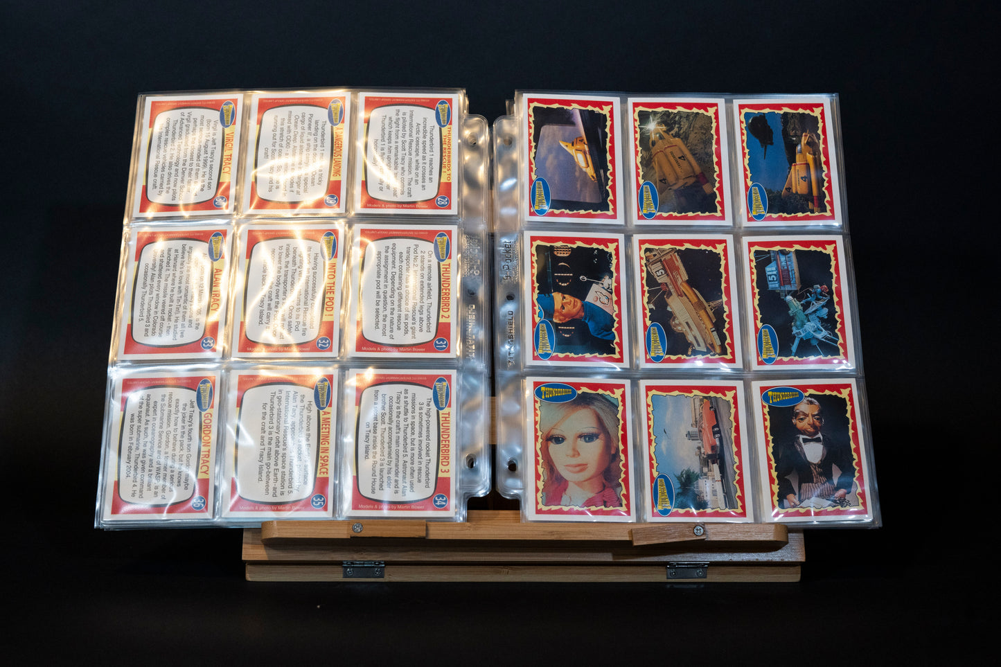 Stingray Thunderbirds Captain Scarlet Trading Cards, Topps, 1993, Complete Set (66 cards in binder pages), English