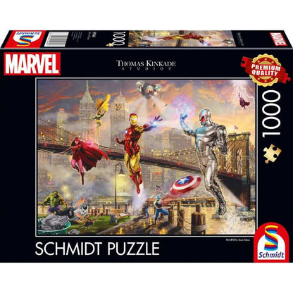 1000pc Jigsaw - Thomas Kinkade: Marvel Avengers Iron Man - New Boxed