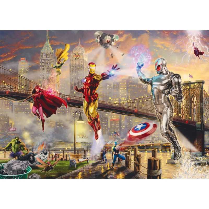 1000pc Jigsaw - Thomas Kinkade: Marvel Avengers Iron Man - New Boxed