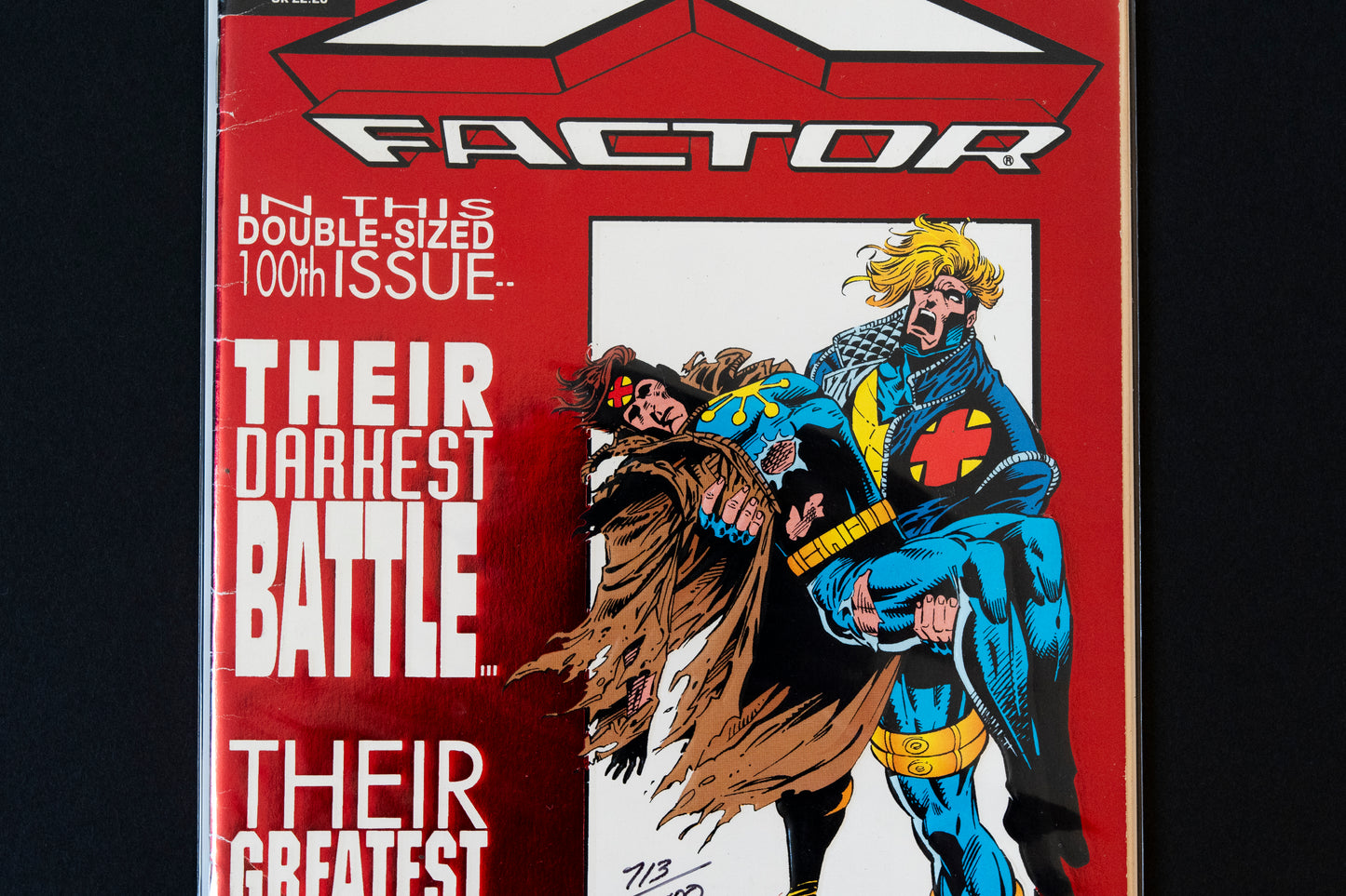 *Signed* Jan Duursema - X Factor, #100, Marvel Comic, 1994 - Limited 713/10,000