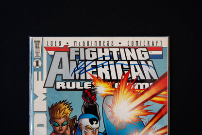 *Signed* Rob Liefeld - Fighting American, Rules of the Game, #1 Comic Craft, 1997