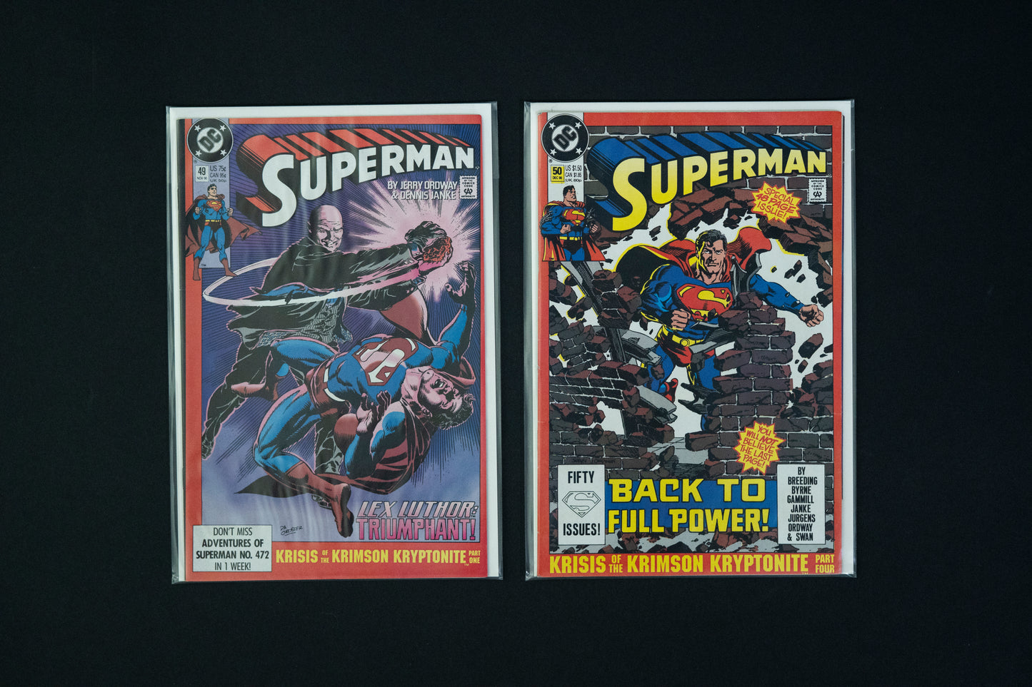 Superman, Vol.2, #1-87 PLUS #75 Memorial Edition, DC Comics, 1987 - 1994