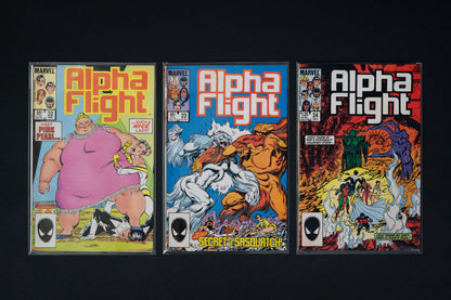 Alpha Flight, #1-76 Run, Marvel Comics, 1983-1989