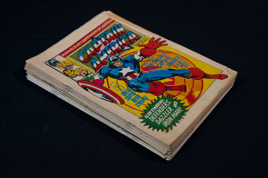 Captain America Marvel UK Comic/Magazine Bundle - 24 Vintage Comics