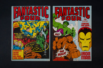 Fantastic Four, #2 3 4 5 7 9 13 14 & 17, Marvel UK Comic, 1982 1983