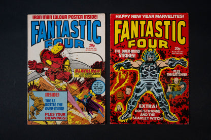 Fantastic Four, #2 3 4 5 7 9 13 14 & 17, Marvel UK Comic, 1982 1983
