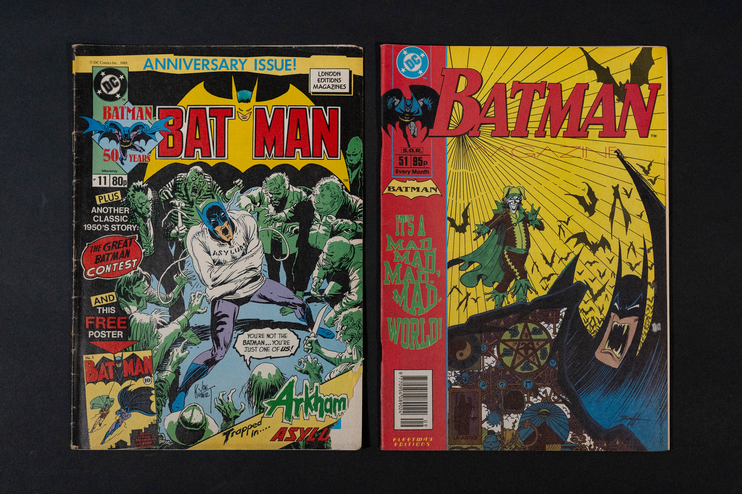 Batman, #11 & 51, Fleetway Editions Magazine/comic, 1989