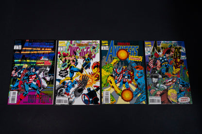 Avengers, The Terminatrix Objective, Complete Limited Series (Book 1 2 3 & 4), Marvel Comics, 1993, Direct Edition