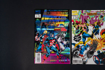 Avengers, The Terminatrix Objective, Complete Limited Series (Book 1 2 3 & 4), Marvel Comics, 1993, Direct Edition