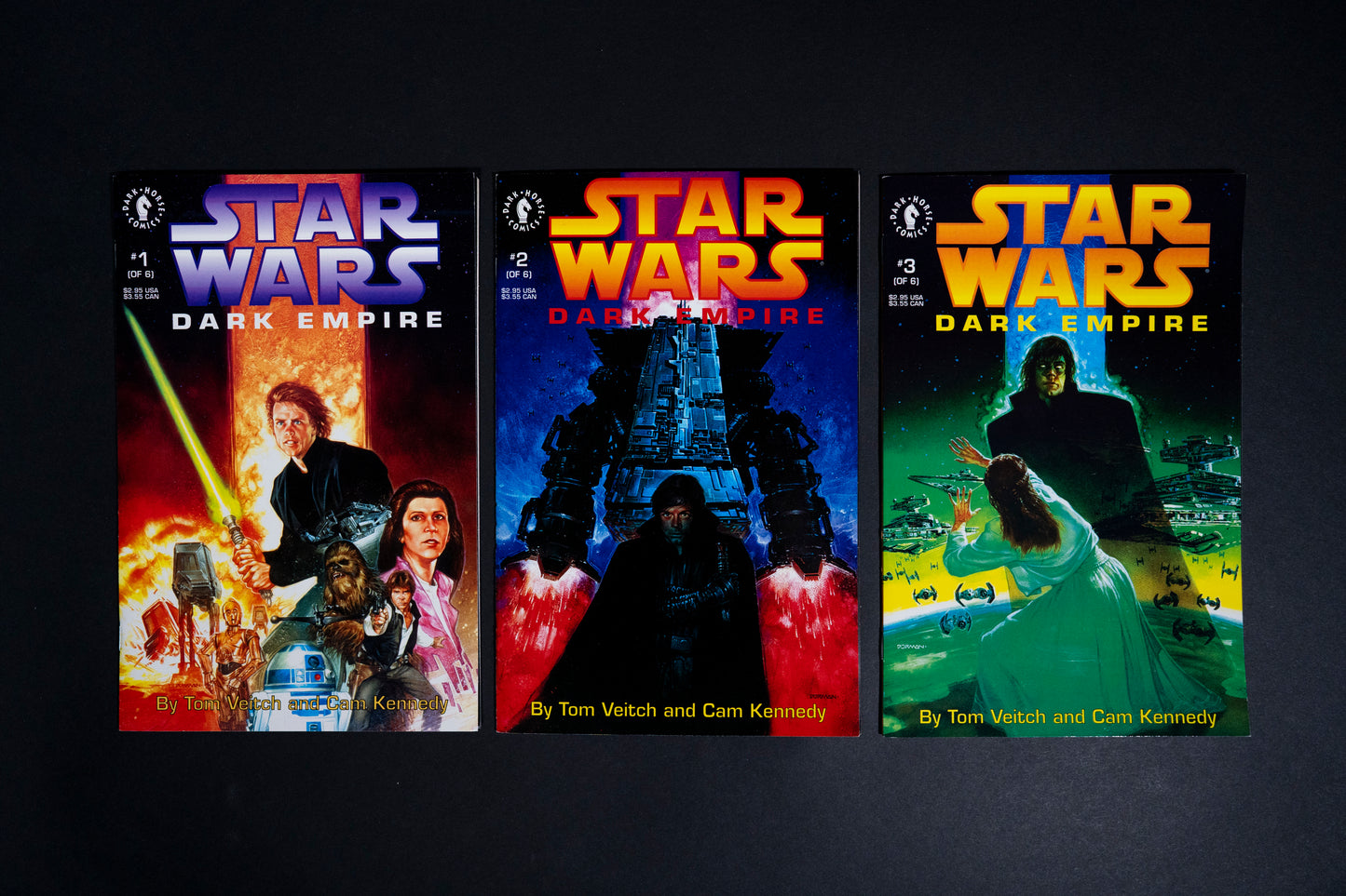 Star Wars, Dark Empire, #1 #2 & #3, Dark Horse Comics, 1991 /1992