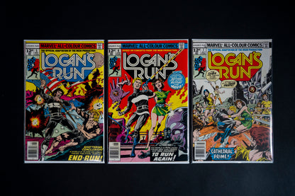 Logans Run, Complete Set 1-7, Marvel Comics, 1977