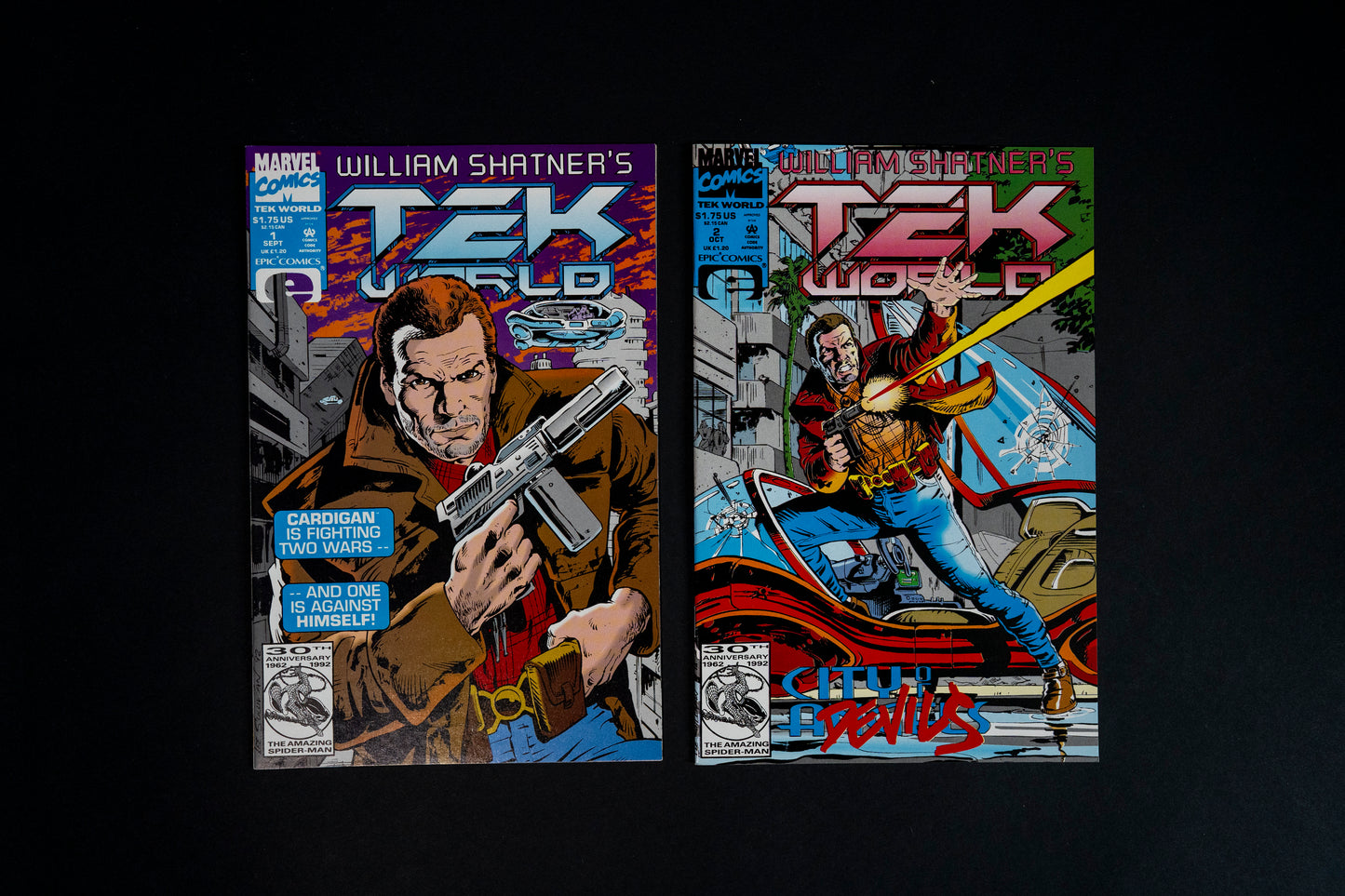 William Shatner's TEK World, #1 & #2, Marvel Comics Epic Comics, 1992, 30th Anniversary Edition