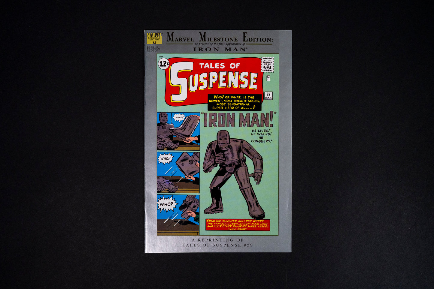 Tales of Suspense, Iron Man, #39 reprint, Marvel Comics, Marvel Milestone Edition