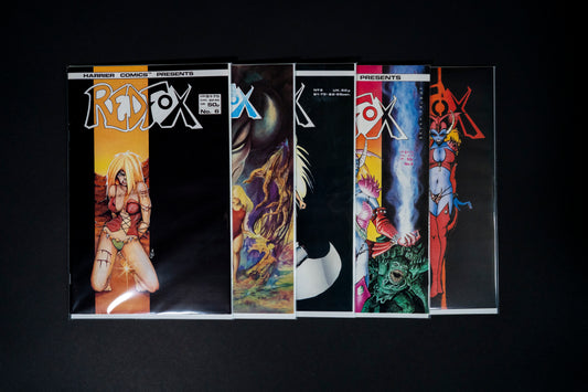 Redfox (Barbarian Female), #6 #7 #8 #9 #10, Harrier Comics