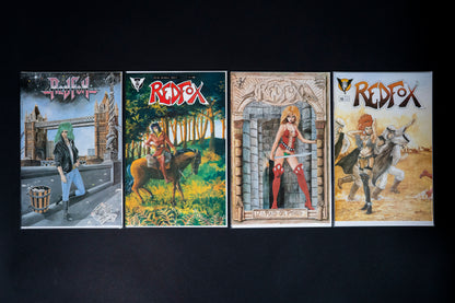 Redfox (Barbarian Female), #16 #17 #18 #19, Valkyrie Press Comics