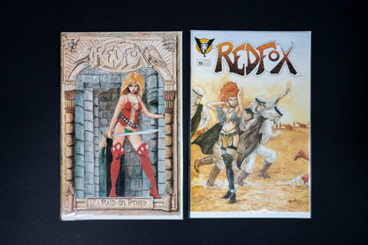 Redfox (Barbarian Female), #16 #17 #18 #19, Valkyrie Press Comics