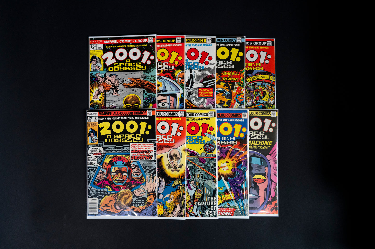 2001: A Space Odyssey, Complete Set 1-10, Marvel Comics, 1976