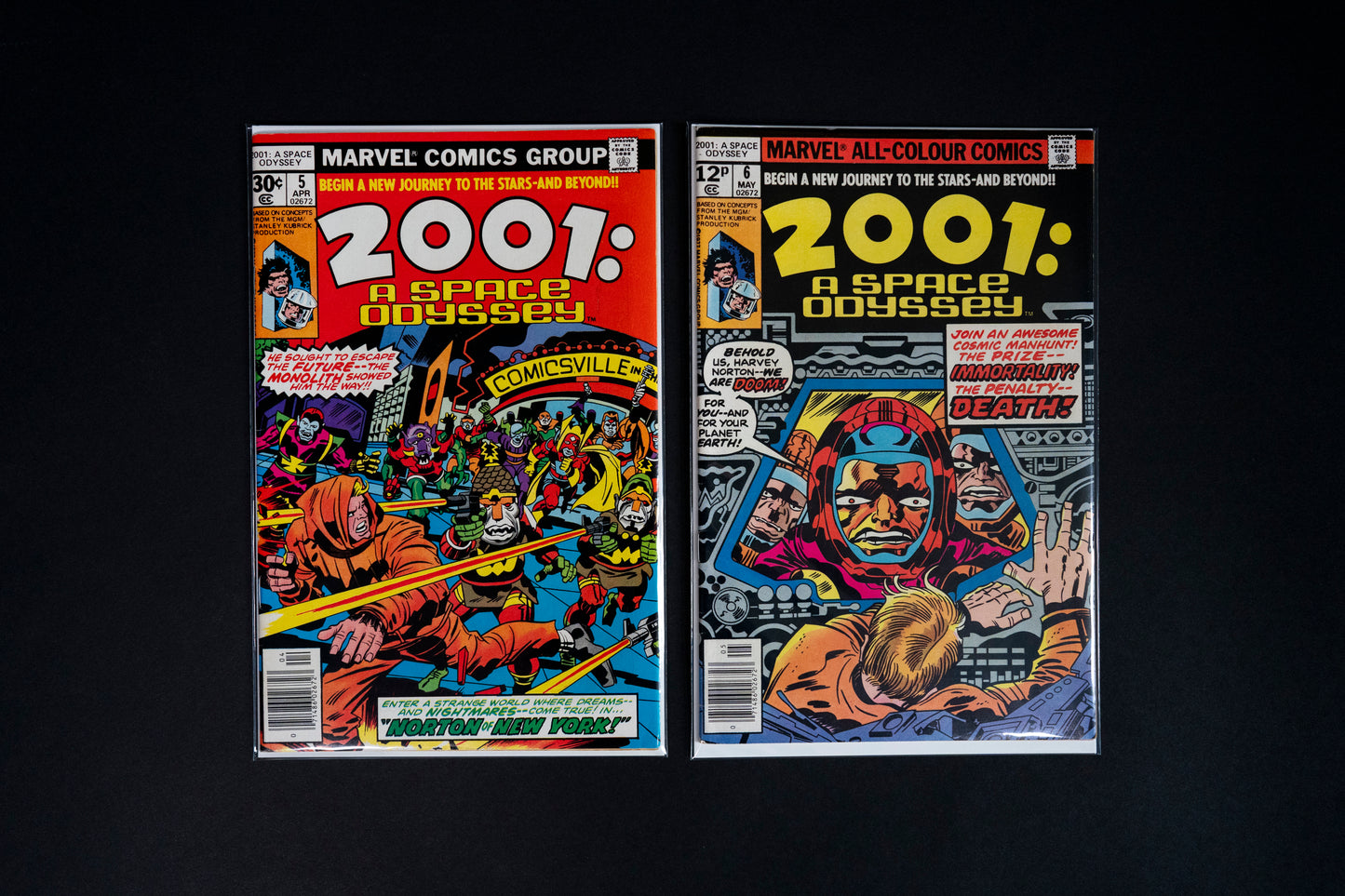 2001: A Space Odyssey, Complete Set 1-10, Marvel Comics, 1976