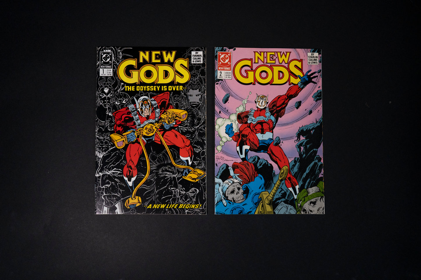 New Gods, #1 & #2, DC Comics, 1989, 'NEW FORMAT'