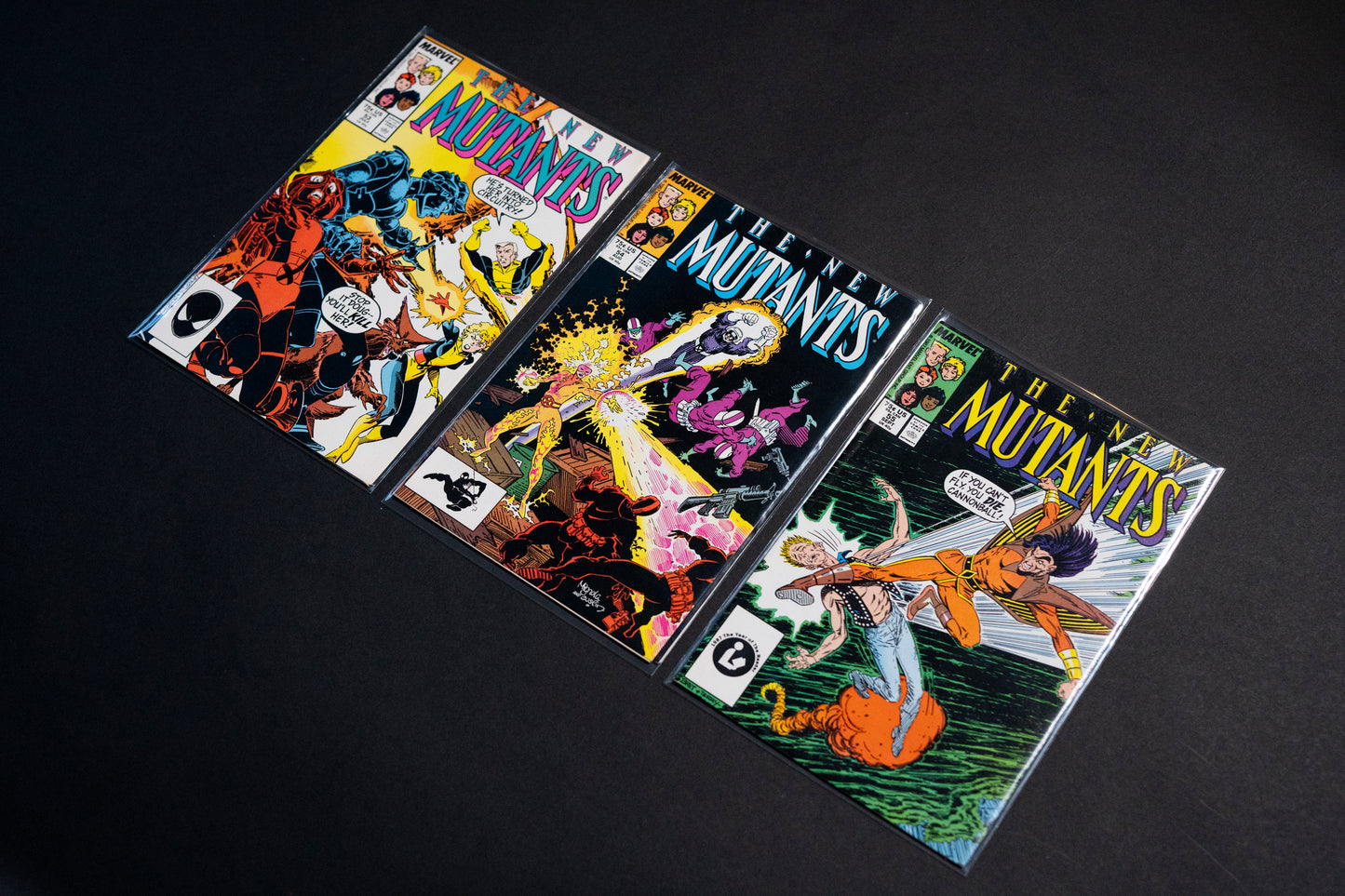 The New Mutants, Vol. 1 #53 #54 & #55, Marvel Comics, 1987