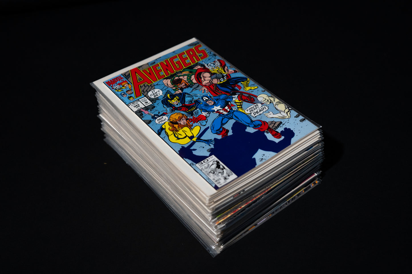 The Avengers, Vol.1, #343-378 run, x36 comic bundle, Marvel Comics, 1992 1993 1994