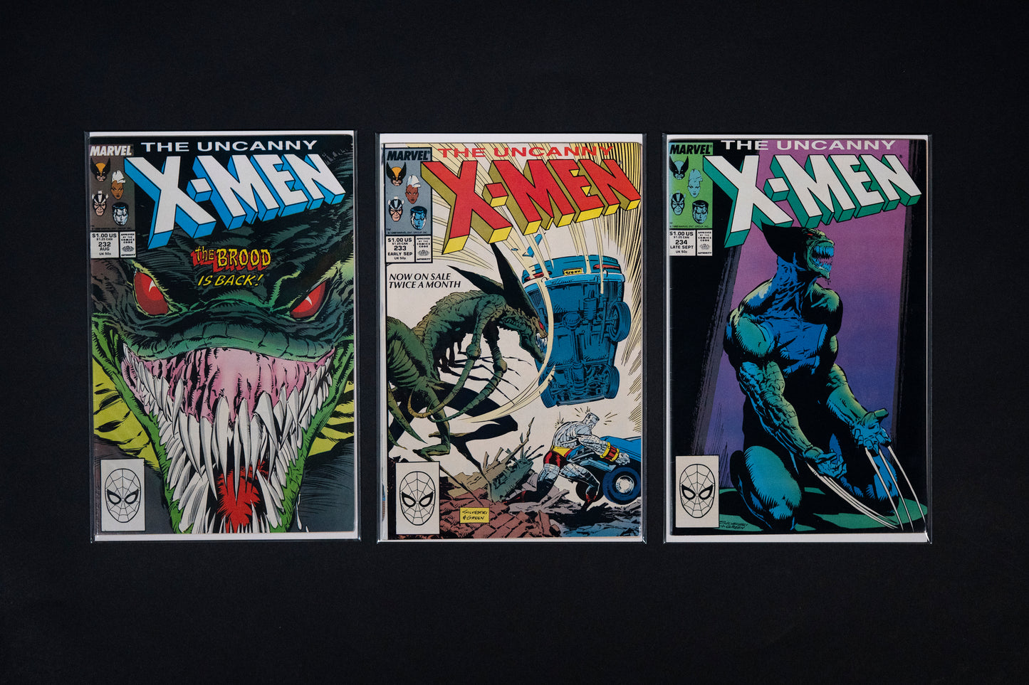 The Uncanny X-Men, #232 233 & 234, Marvel Comics, 1988